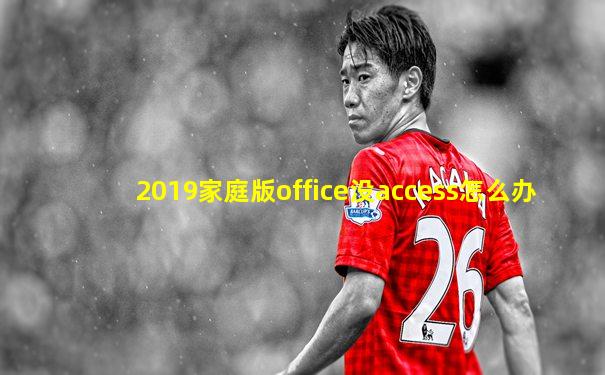 2019家庭版office没access怎么办